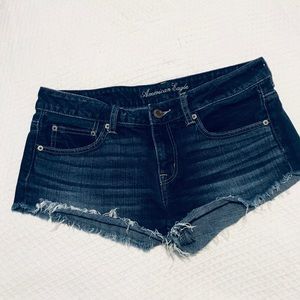 American Eagle distressed denim shorts